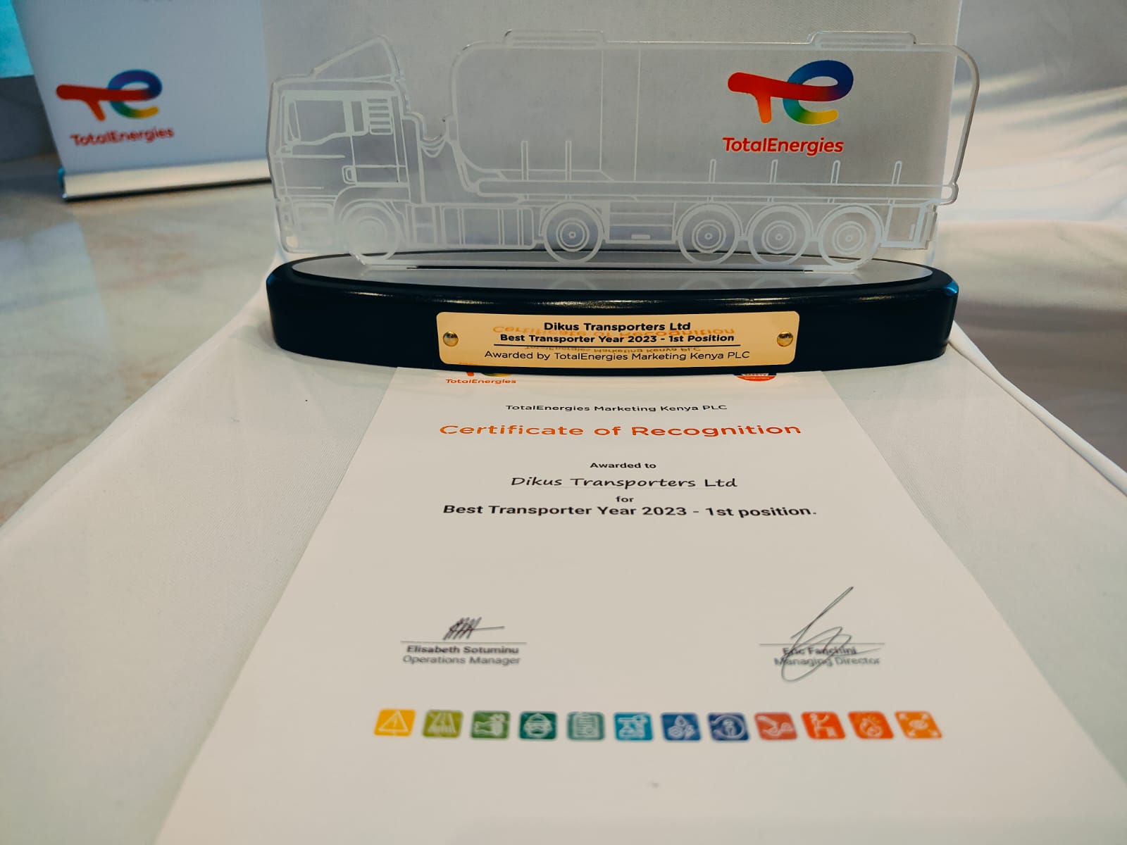 TotalEnergies Best Transporter 2023 – 1st Position