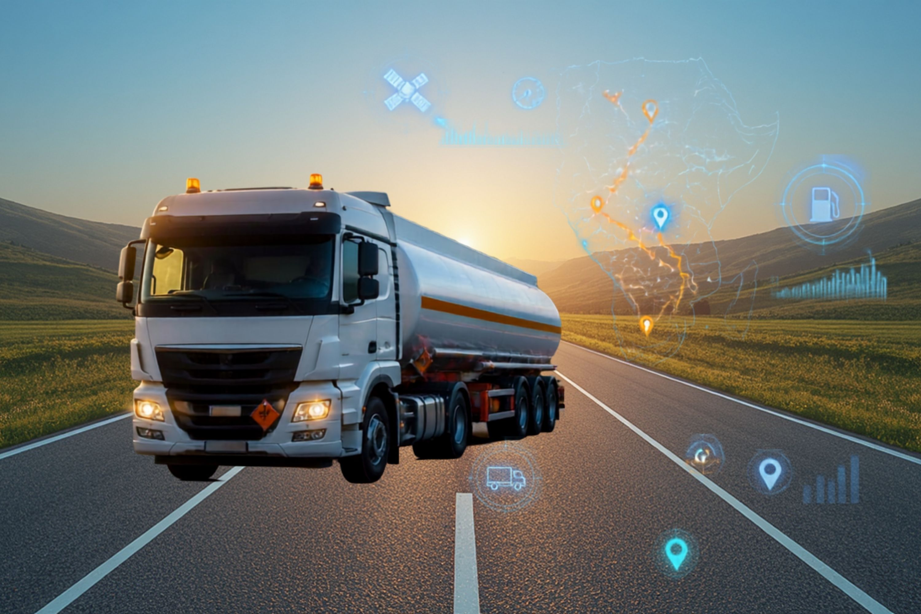 GPS fleet monitoring and journey planning for petroleum tanker transport
